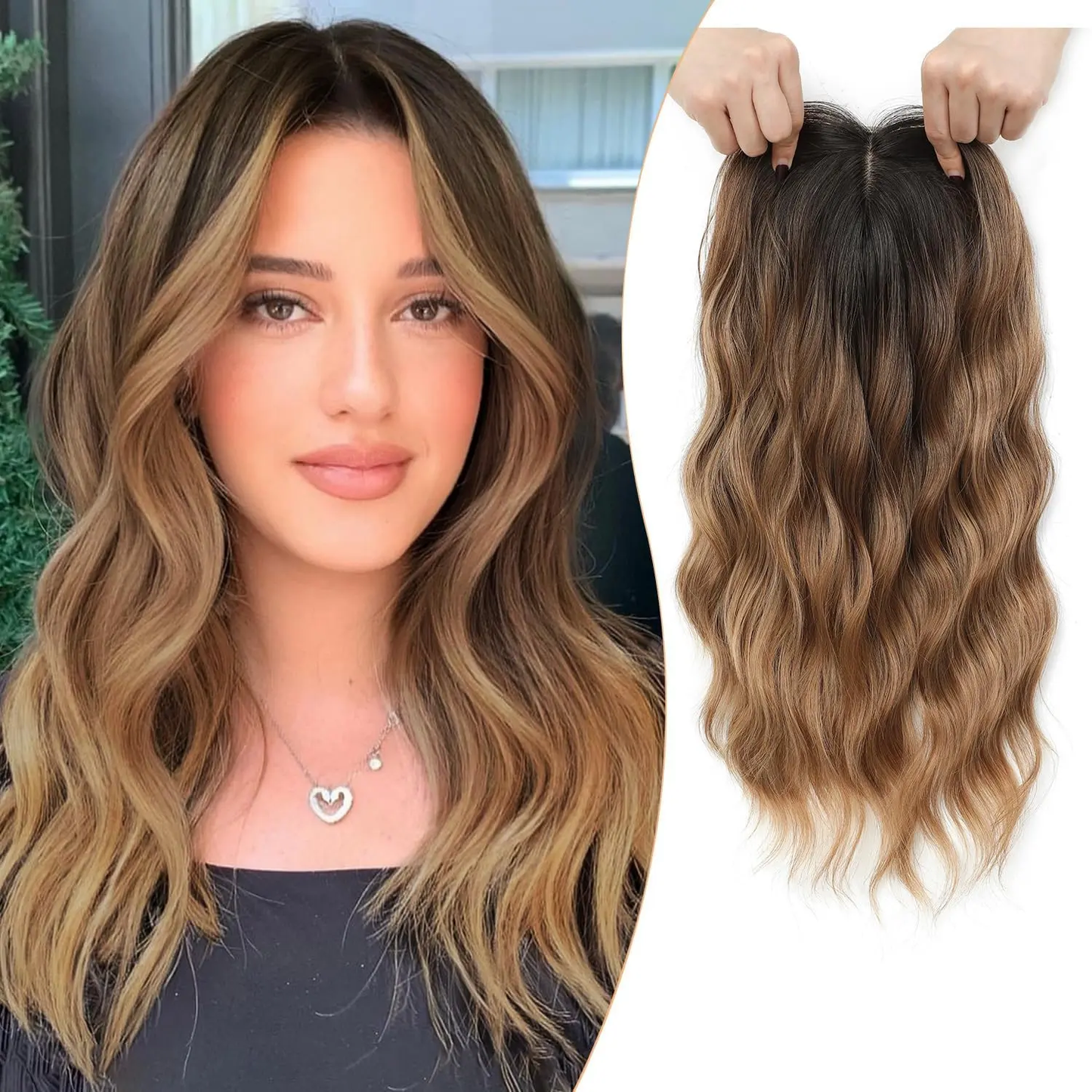 Veliselle Hair Topper – Natural Fullness in Seconds