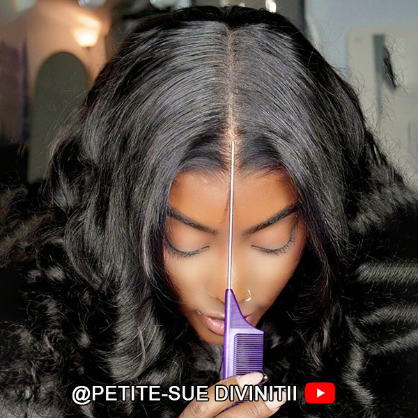 Wand Curl Pre Cut 9x6 HD Lace Wear & Go Glueless Wig 100% Human Hair Pre Bleached Tiny Knots