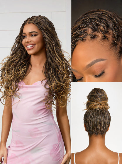[New Arrival] 🔥Real Scalp Knotless Braided Wig – Lightweight Fit