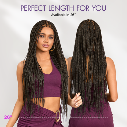 [New Arrival] 🔥Real Scalp Knotless Braided Wig – Lightweight Fit