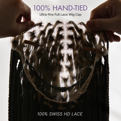 🔥Real Scalp Knotless Braided Wig – Lightweight Fit