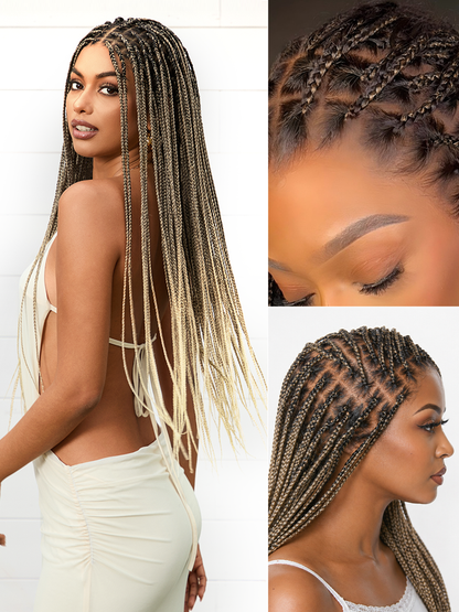 [New Arrival] 🔥Real Scalp Knotless Braided Wig – Lightweight Fit