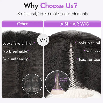 🔥Short Wavy Bob Wig with HD Lace Front — Glueless, Natural-Looking  Wig for Everyday Wear