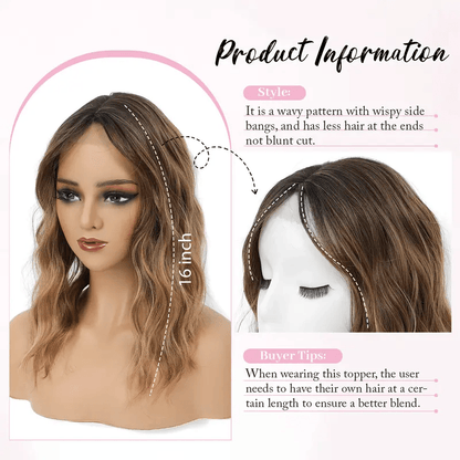Veliselle Hair Topper – Natural Fullness in Seconds